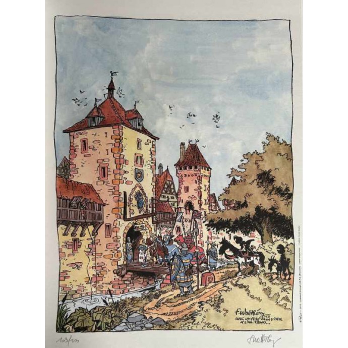 Johan et Pirlouit - L'Anneau des Castellac - TL 2013 Golden Creek + ex libris + poster + 2 bleus avec film - 3