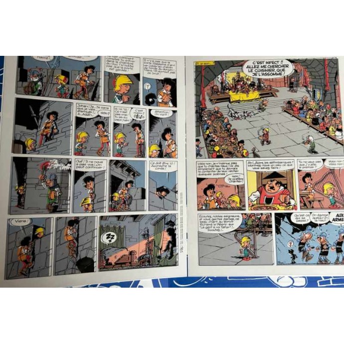 Johan et Pirlouit - L'Anneau des Castellac - TL 2013 Golden Creek + ex libris + poster + 2 bleus avec film - 5