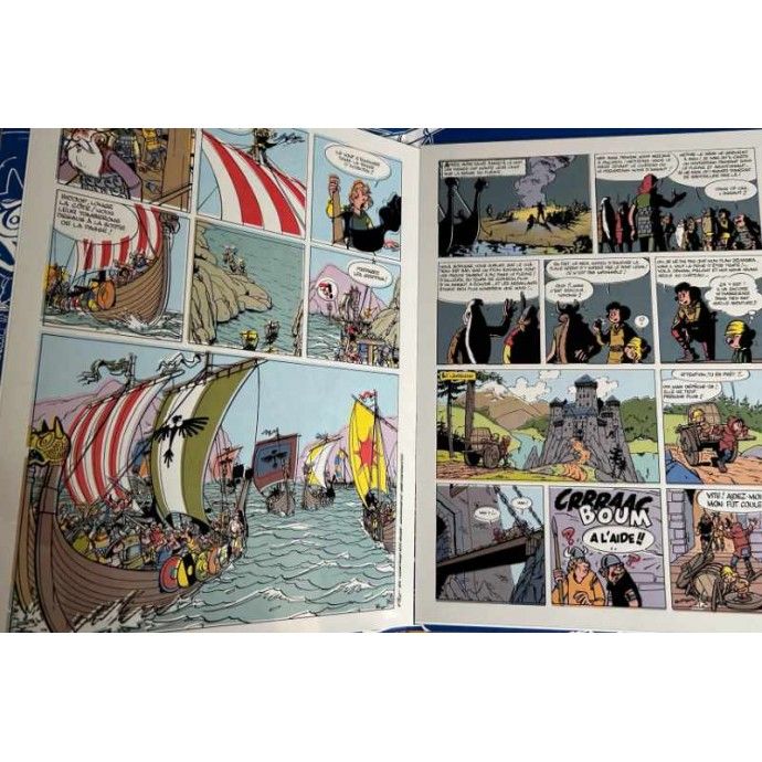 Johan et Pirlouit - Le Serment des Vikings - TL 2012 Golden Creek + ex libris + poster + 2 bleus avec film - 5