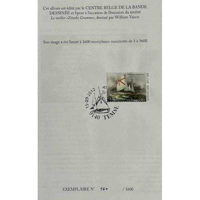 VANCE William et la mer - TL 2012 + timbre - 2
