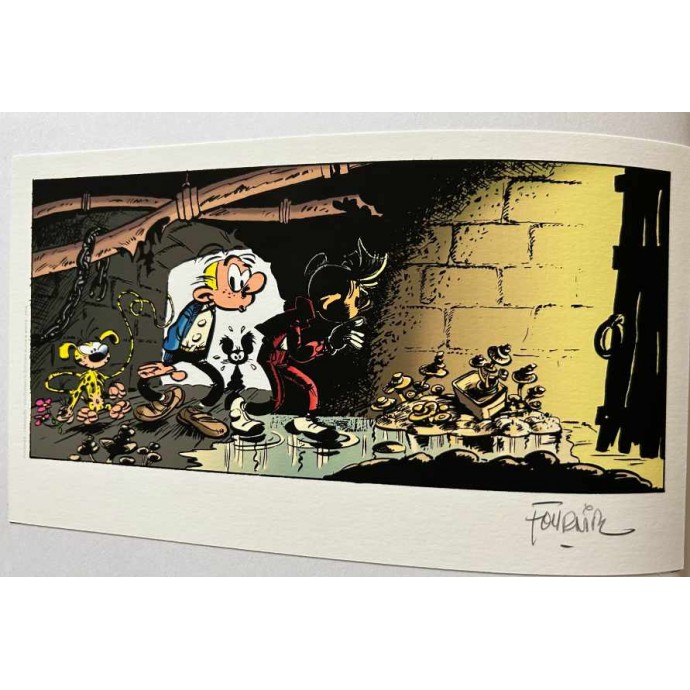 Spirou et Fantasio - Le Faiseur d'or - TL 2016 + ex-libris + sérigraphies + album storyboard - BlackandWhite - 2