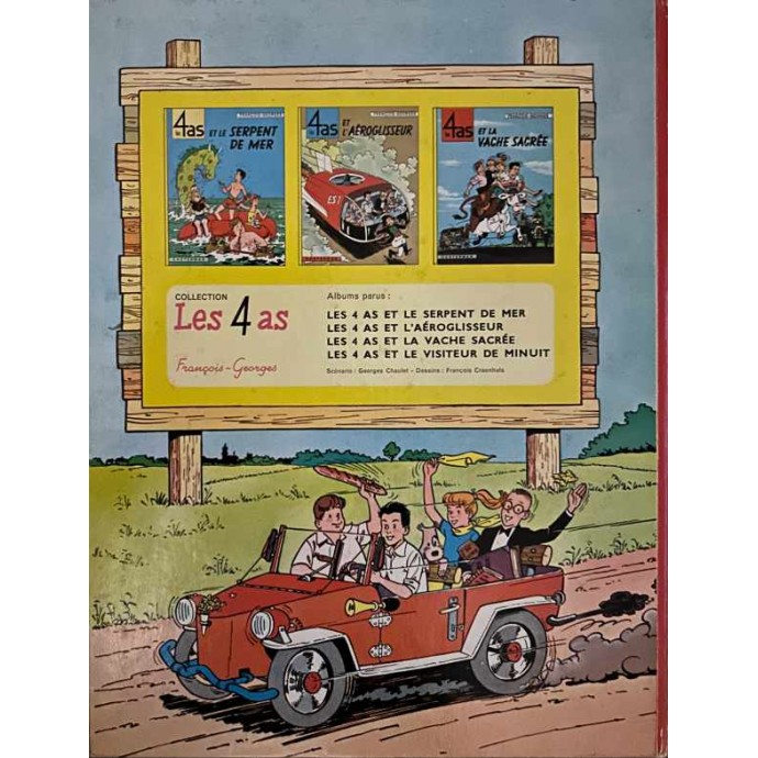 Les 4 as et le visiteur de minuit - n°4 - EO 1965 - 2