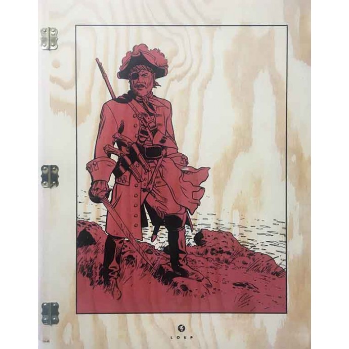 Barbe-Rouge - Le Secret d'Elisa Davis - TT 2001 en Coffret bois + sérigraphie - 1