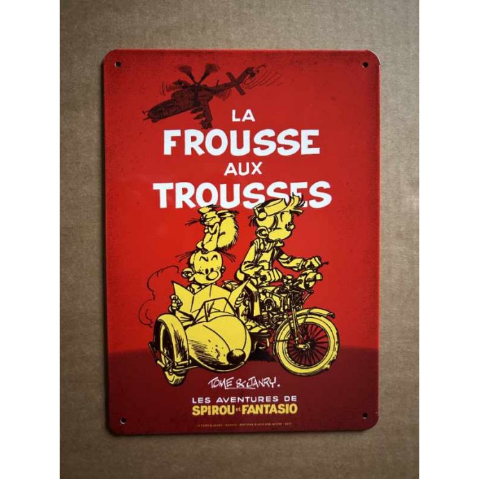 Spirou et Fantasio - La Frousse aux Trousses - TL 2017 + sérigraphie + plaque en métal - BlackandWhite - 4