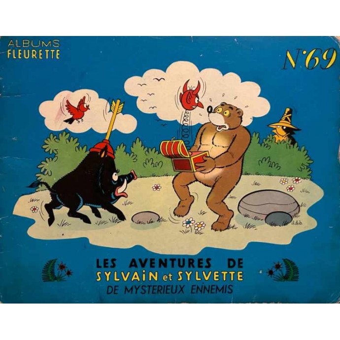 Sylvain et Sylvette - n°69 De mystérieux ennemis - 1ère série 1964 - 1