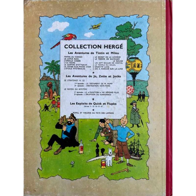 Tintin - On a marché sur la lune - B12 1955 - 2