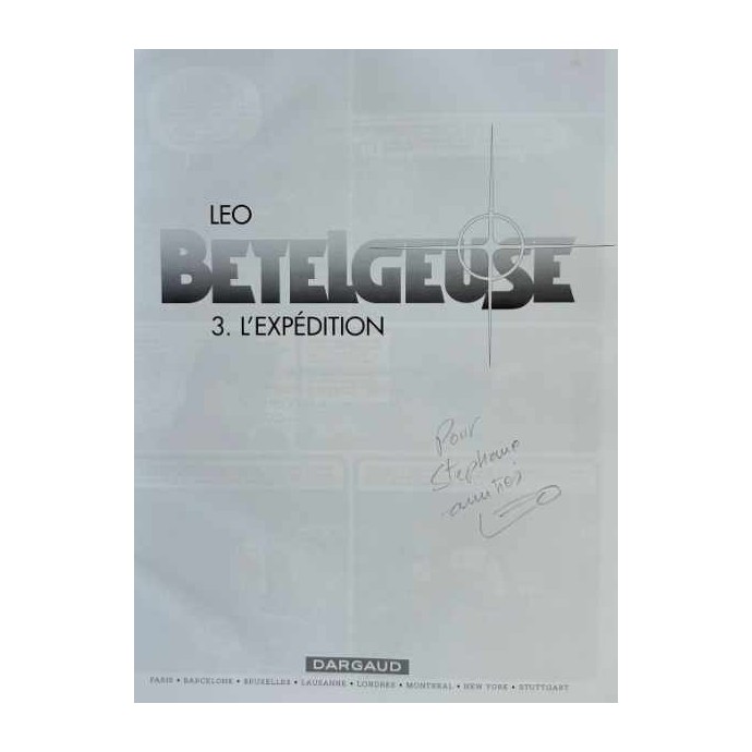 Bételgeuse - 3. L'expédition - EO 2002 + signature LEO - 2