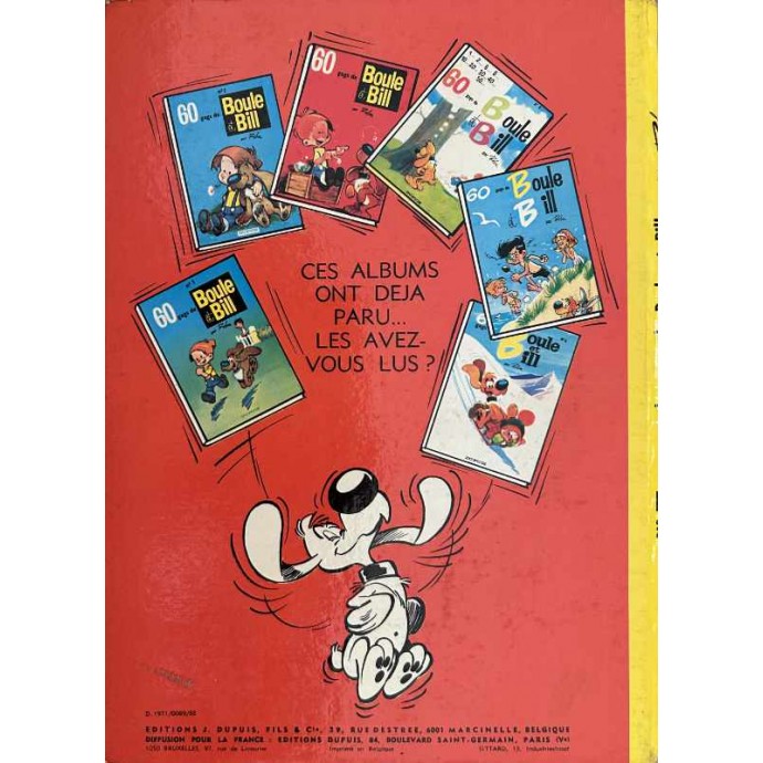 Boule et Bill - des gags de Boule et Bill n° 7 - EO 1971 - 2