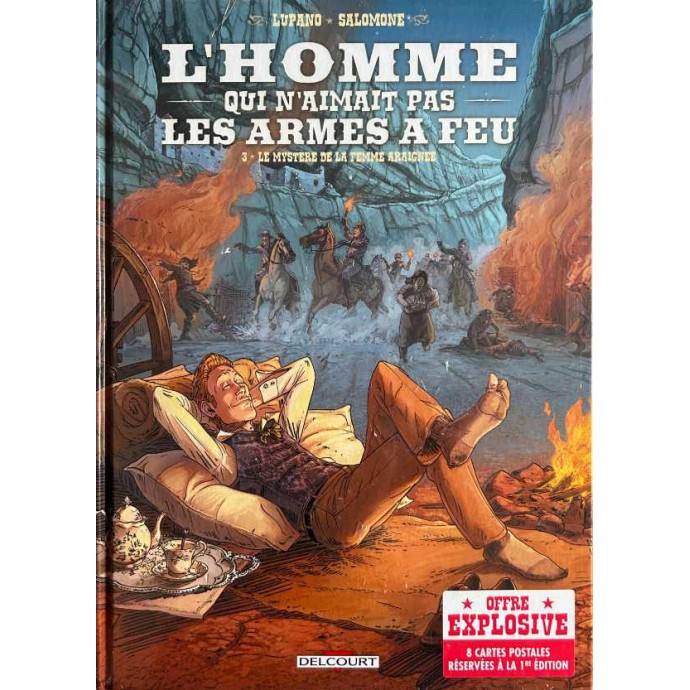 L'Homme qui n'aimait pas les armes à feu - 3. Le Mystère de la femme araignée - EO 2014 + Cartes postales - 1