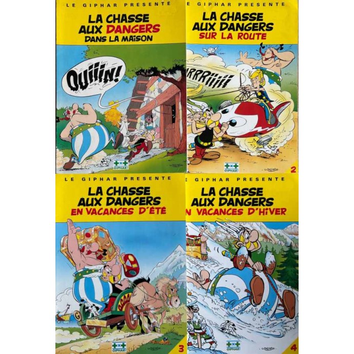 Astérix - La Chasse aux Dangers - Les 4 tomes Pub GIPHAR - 1
