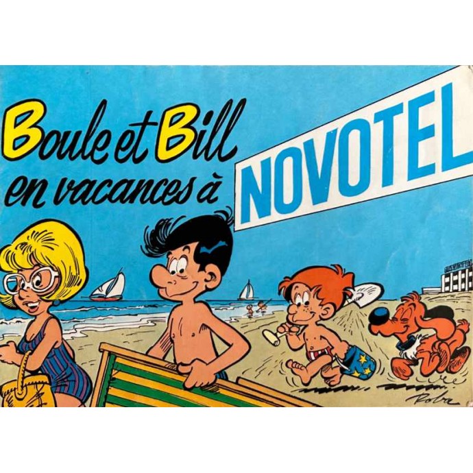 Boule et Bill en vacances à Novotel - Pub Novotel - 1979 - 1