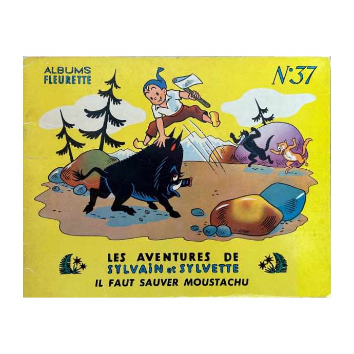 Sylvain et Sylvette - n°37 Il faut sauver Moustachu - 1ère série 1959 - 1