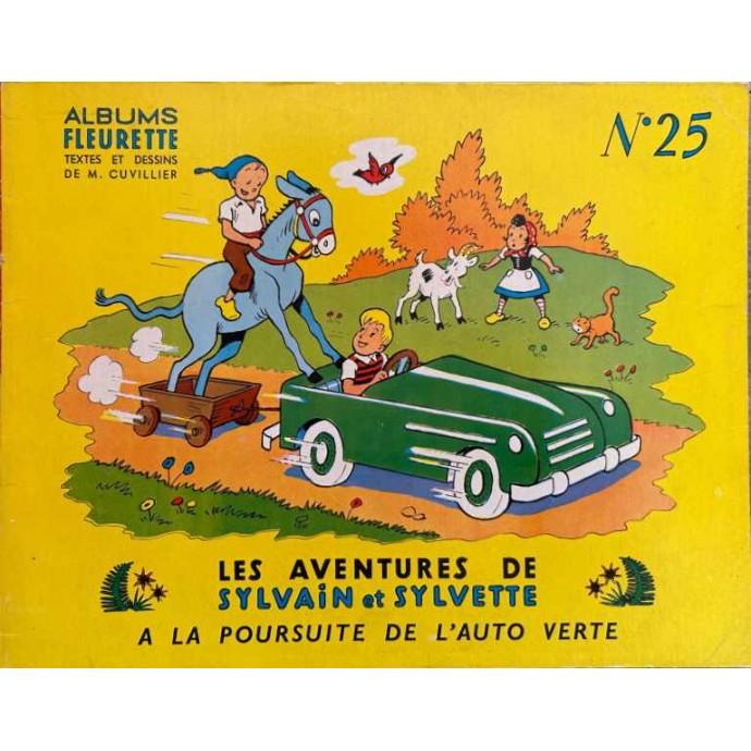 Sylvain et Sylvette - n°25 A la poursuite de l'auto verte - 1ère série 1958 - 1