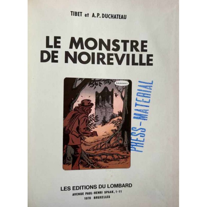 Ric Hochet - 15. Le monstre de Noireville - EO 1972 Presse - 2