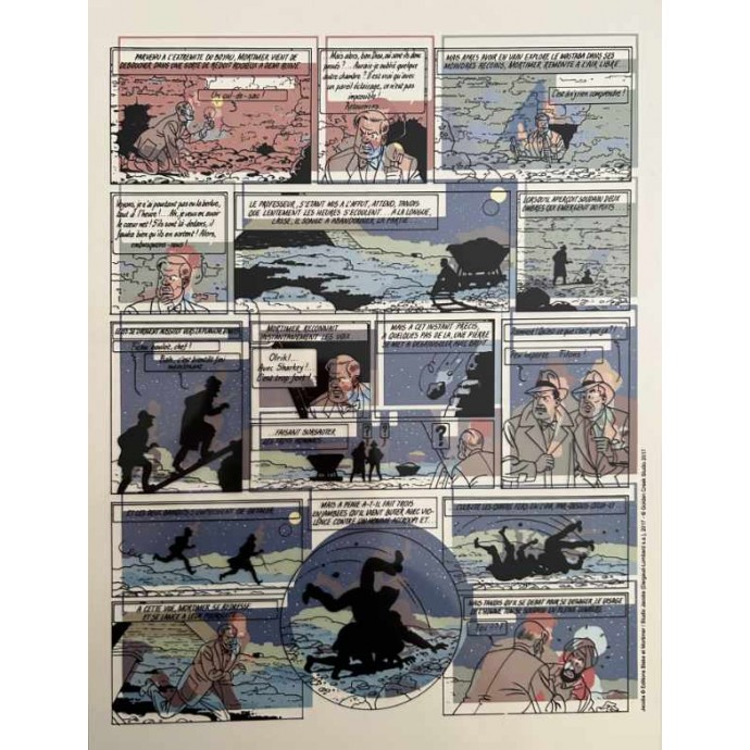 Blake et Mortimer - Le Mystère de la Grande Pyramide II - TL 2017 Golden Creek + PLV + 2 bleus + bonus ex libris Walthéry - 4