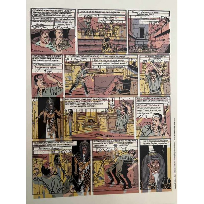 Blake et Mortimer - Le Mystère de la Grande Pyramide II - TL 2017 Golden Creek + PLV + 2 bleus + bonus ex libris Walthéry - 5