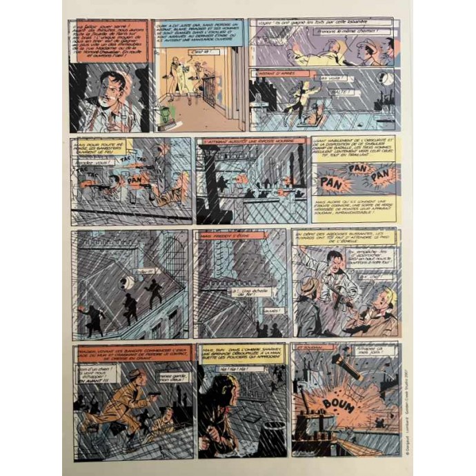 Blake et Mortimer - S.O.S Météores - TL 2007 Golden Creek + 2 bleus + bonus ex libris Walthéry + Cartes postales - 5