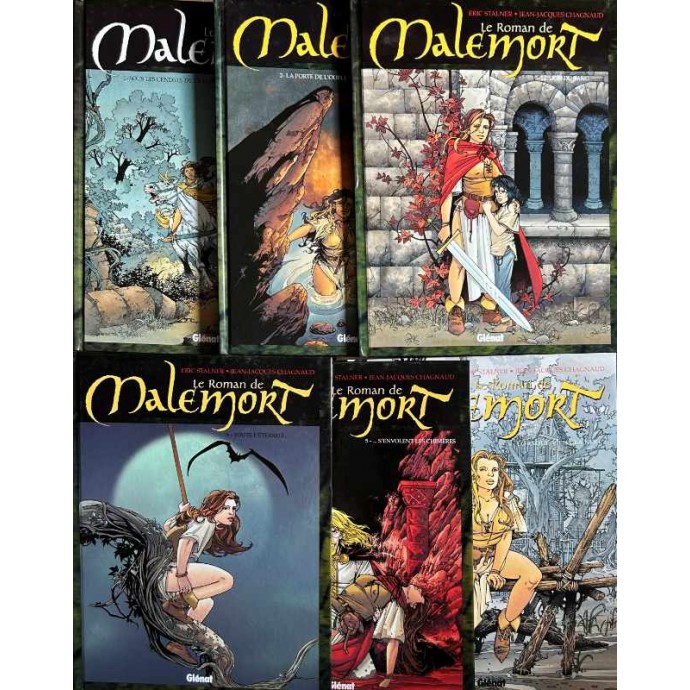 Roman de Malemort - Série complète T1 à T6 - Tous en EO + ex-libris (T4) - 1