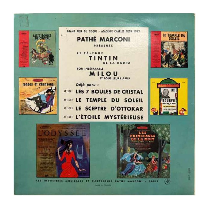 Tintin - Les Cigares du Pharaon - Disque vinyle 25cm/33 tours - 1962 - 2