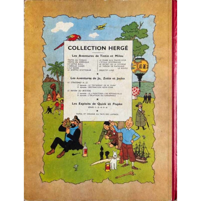 Tintin - On a marché sur la lune - EO 1954 B10 (rare) - 2