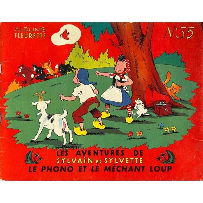 Sylvain et Sylvette - n°35 Le phono et le méchant loup - 1ère série 1959 - 1