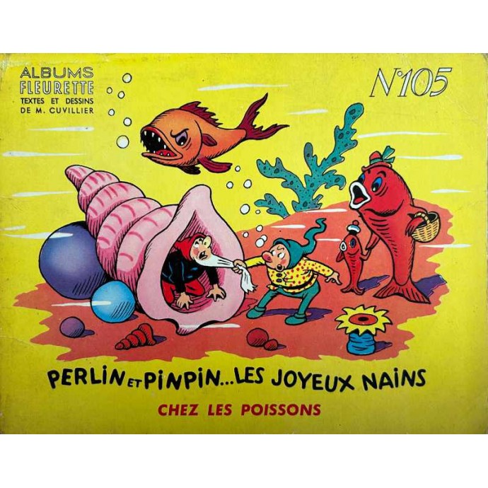 Perlin et Pinpin...Les joyeux nains chez les poissons - n°105  - EO 1956 - 1