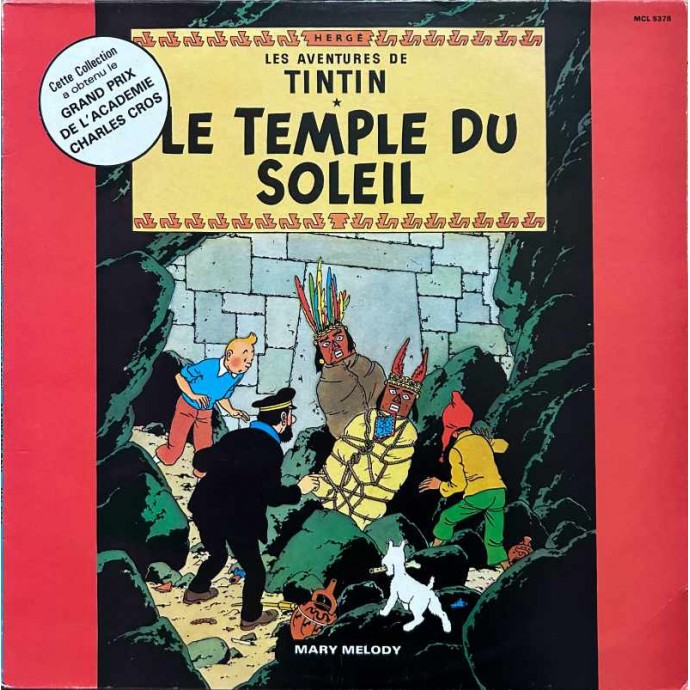 Tintin - Le temple du soleil - Disque vinyle 33 tours - 1977 - 1