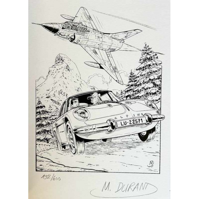 Tanguy et Laverdure - Coups de feu dans les Alpes - TL N/B 2019 + ex-libris - 2