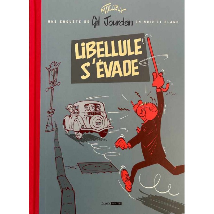 Gil Jourdan - Libellule s'évade - TL 2024 + Timbres + ex-libris + cartes postales - BlackandWhite - 1