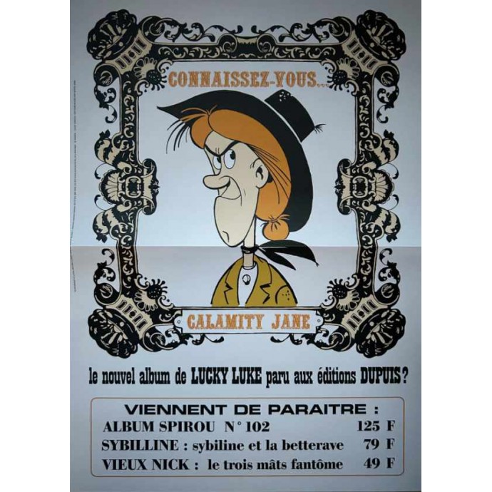 Lucky Luke - Calamity Jane - TL 2022 + Timbres + poster + ex-libris - BlackandWhite - 3