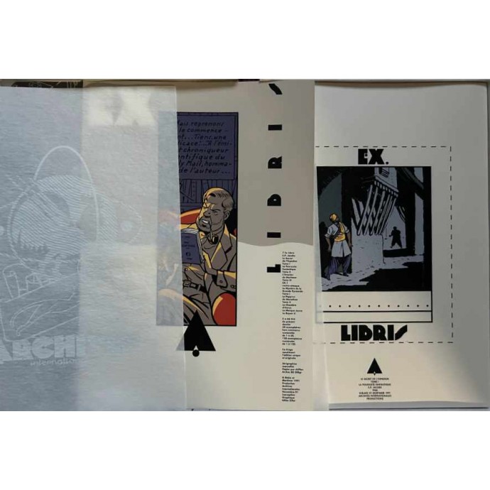 Jacobs - 2 Portfolios Ex-Libris Blake et Mortimer Archives internationales A et B - TL 1991 - 2