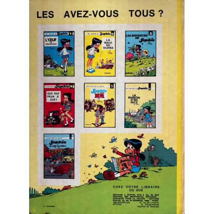 Sophie - 8. Les bonheurs de Sophie 2ème série - EO 1973 - 2