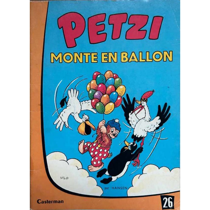 Petzi monte en ballon n°26 - EO 1978 - 1