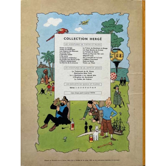 Tintin - Le Lotus bleu - B29 1960 - 2