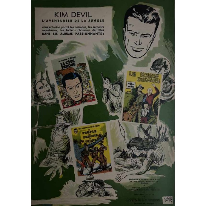Kim DEVIL - 4. Le mystère du Dieu Blanc - EO 1957 - 2