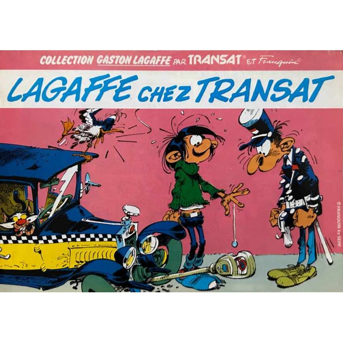 Gaston - Lagaffe chez Transat - Pub Transat- 1982 - 1