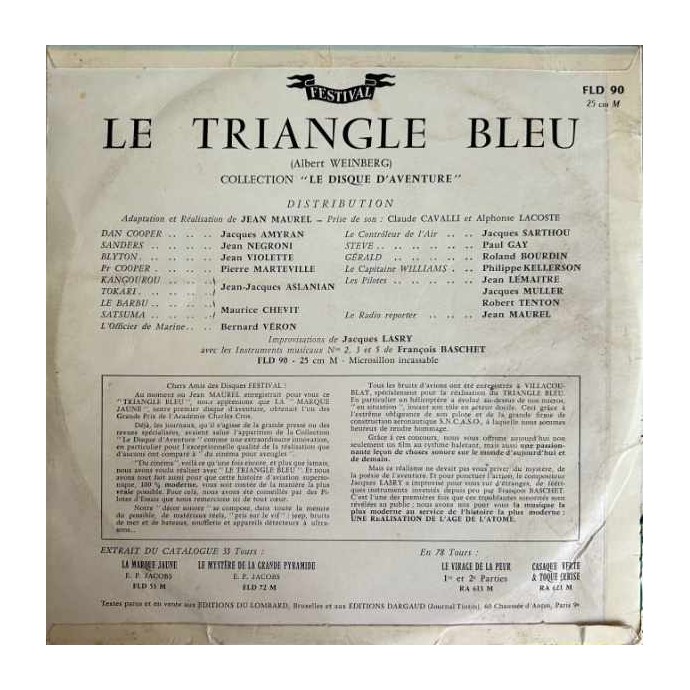 Dan Cooper - Disque vinyle 25 cm - 1957 - 2