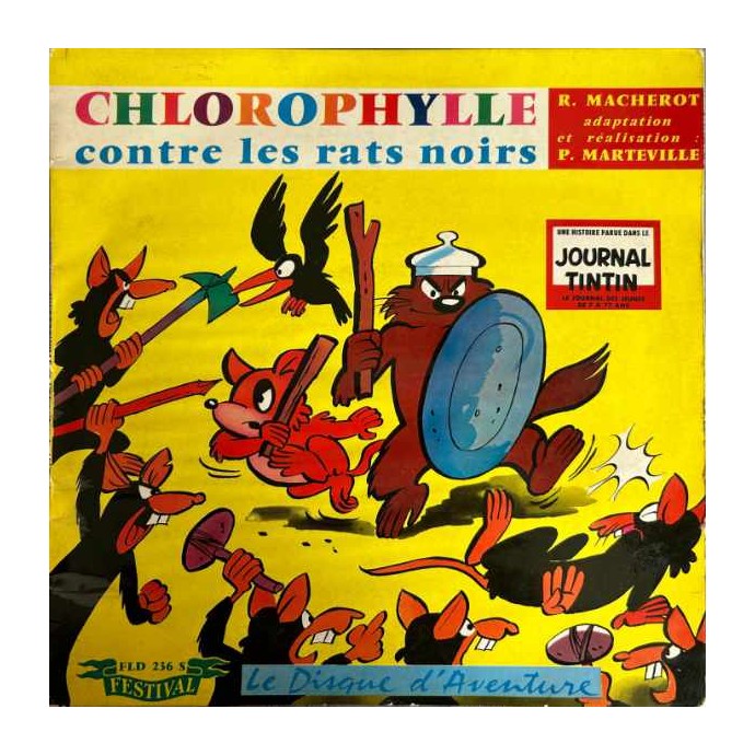 Chlorophylle contre les rats noirs - Disque vinyle 25 cm - 1971 - 1