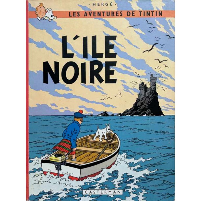Tintin - L'île noire - EO 1966 B36 - nouvelle version - couv. mate - 1
