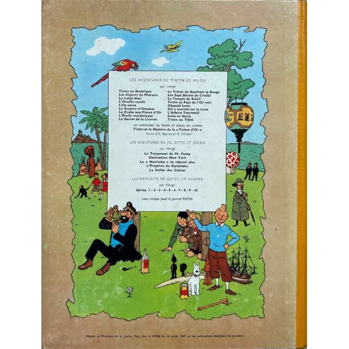 Tintin - Le Lotus bleu - B32 1962 - 2