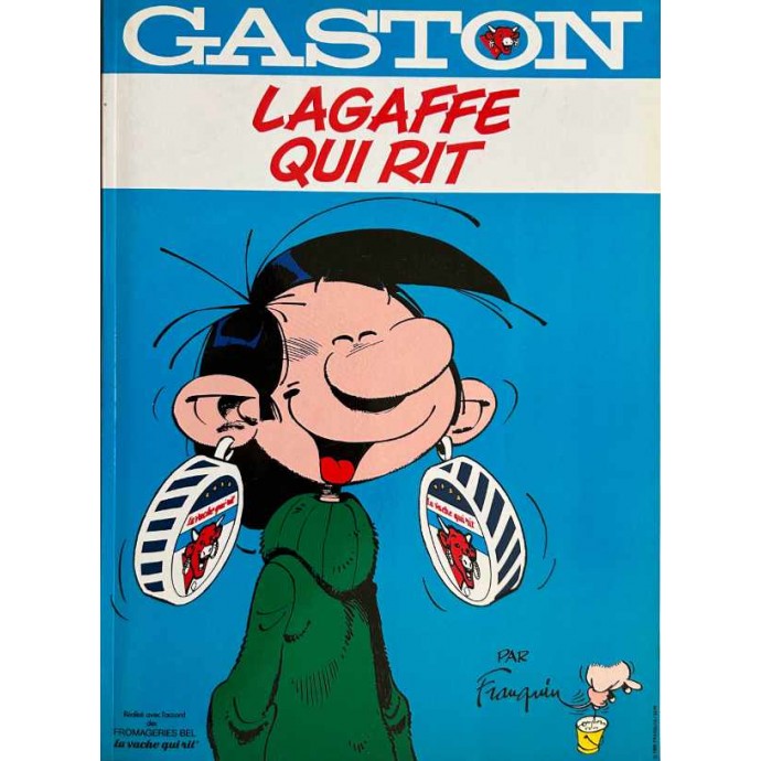 Gaston - Lagaffe qui rit - Pub "La vache qui rit" - 1985 + Poster - 1