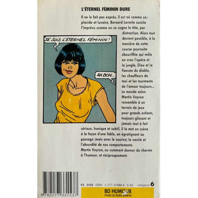 Bernard Lermite - L'éternel féminin dure (J'ai lu) - TT 1989 plaques en email - 4