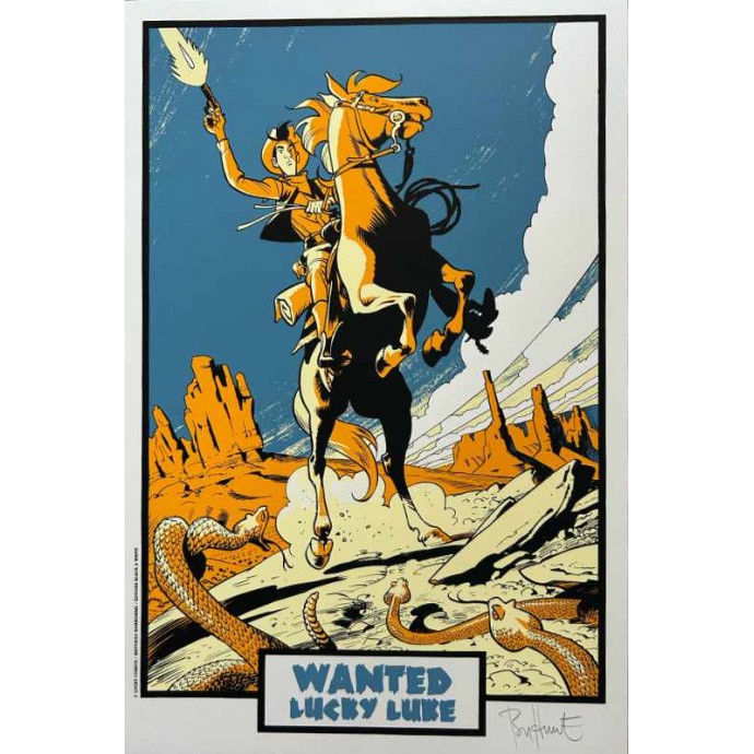 Lucky Luke - Wanted Lucky Luke - TT 2021 + livret + 4 sérigraphies + poster - BlackandWhite - 3