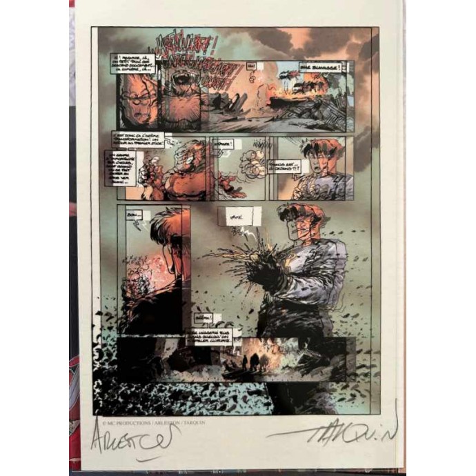 Arleston Univers - TT 2009 signé + calque + timbres - 3