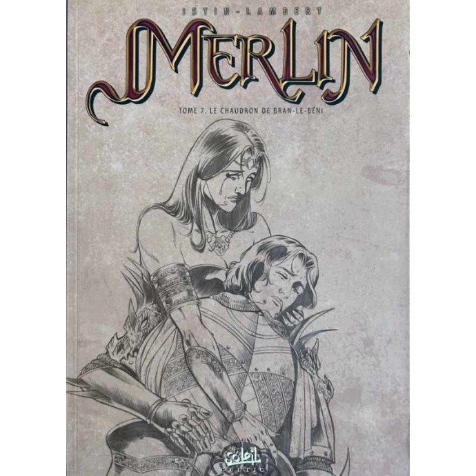 Merlin - 7. Le Chaudron de Bran-Le-Béni - EO 2005 + album noir et blanc - 2
