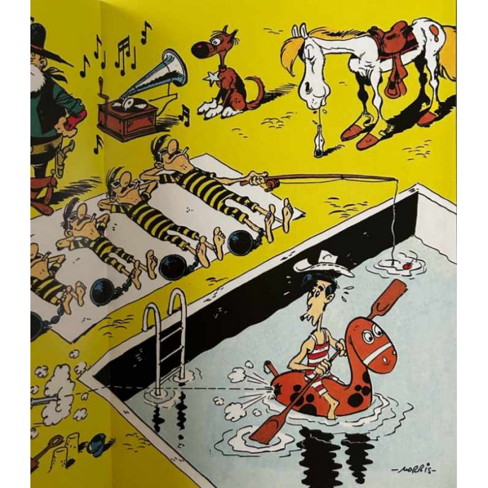Lucky Luke - Billy the Kid - TL 2024 + Timbres + poster + ex-libris - BlackandWhite - 4