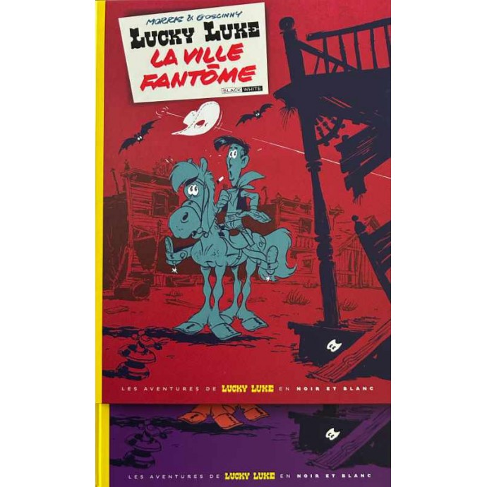 Lucky Luke - La ville fantôme - pack officiel des 2 versions - TL 2023 + Timbres + ex-libris + bonus - BlackandWhite - 1