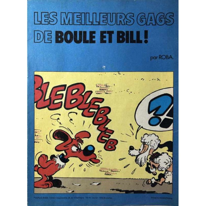 Boule et Bill - Les meilleurs gags - Pub Chevron -1976 - 1