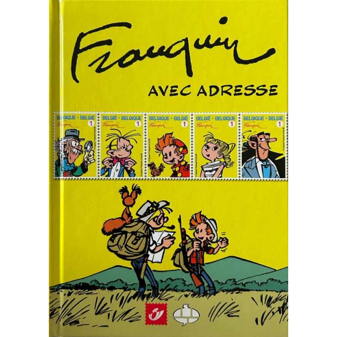 Spirou et Fantasio - Franquin avec adresse - TL 2008 + timbres - 1
