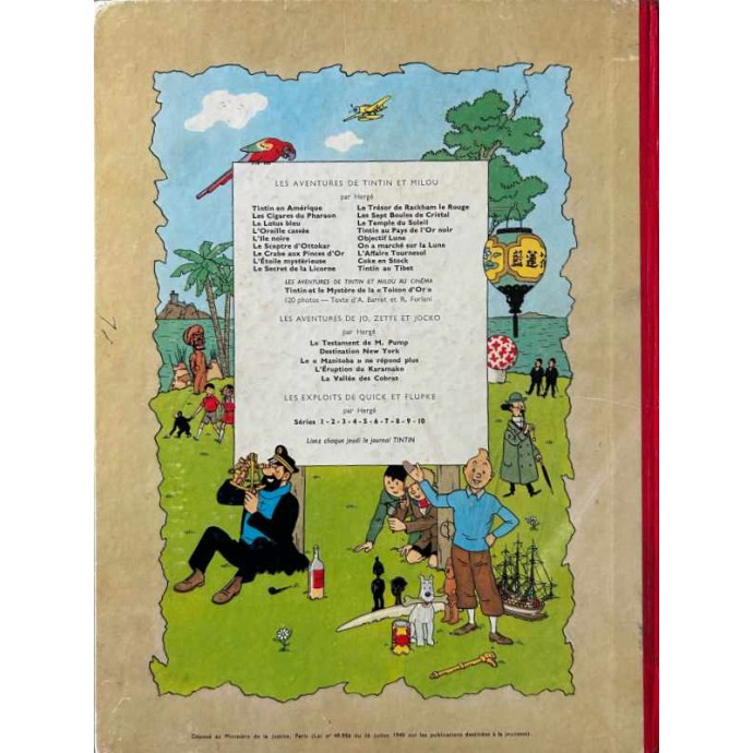 Tintin - On a marché sur la lune - B33 1963 - 2